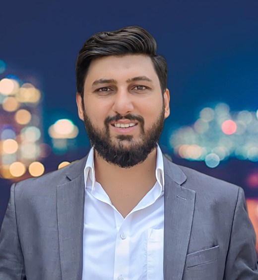 Portrait of Gulzaib Azhar, Business Development Executive at WREDD, digital marketing and customer service expert