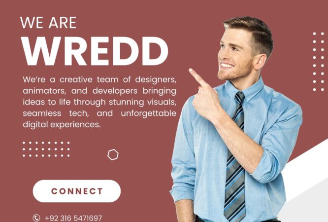 Creative team at WREDD offering animation, video editing, and branding services to elevate your brand